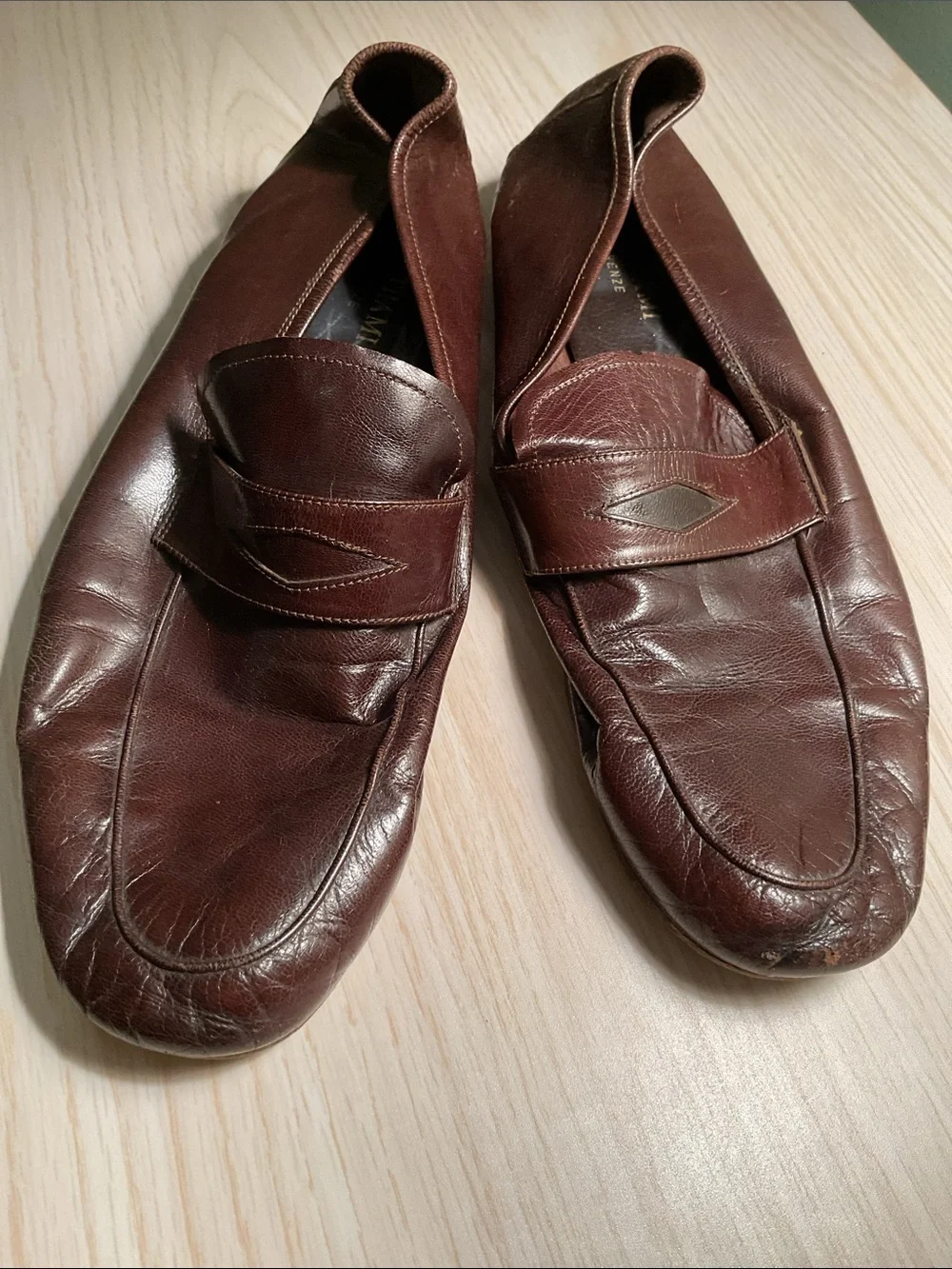 Beltrami Brown Leather Loafers
